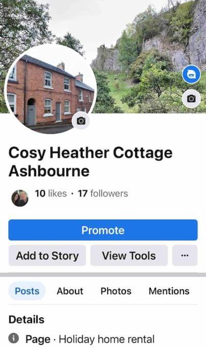 Cosy Heather Cottage Ashbourne  Exterior foto